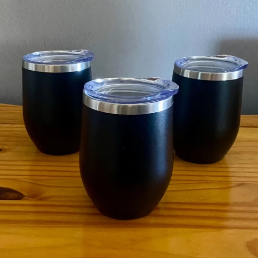 Stainless Steel Double-layer Vacuum Insulated Thermal Stemless Wine Tumblers - 3